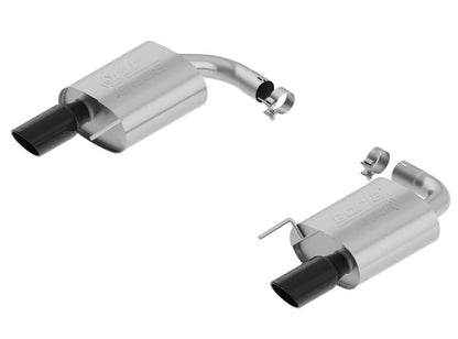 Borla Atak S Rear Section 15-17 Ford Mustang GT 5.0L V8 MT/AT 2.5in pipe 4in tip (Black Chrome) 11895BC