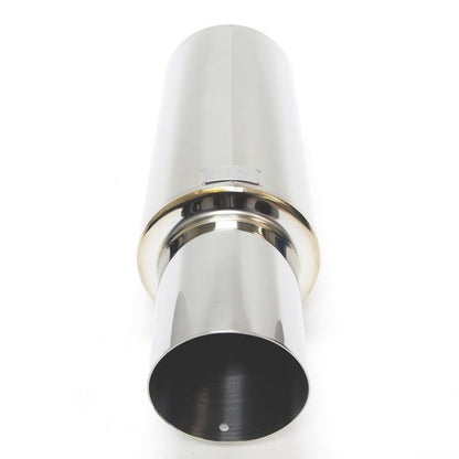BLOX Racing 76.2mm N1 SS Universal Exhaust Muffler W/Straight Tip (Includes Silencer)