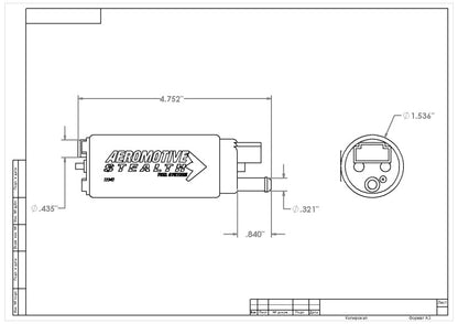 Aeromotive 340 Fuel Pump Offset Inlet — 0Q199