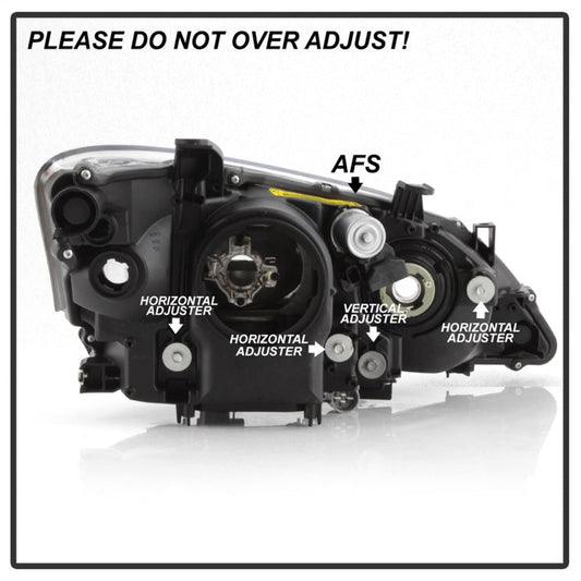 SPYDER xTune 10-12 Lexus ES350 Driver Side HID/AFS Headlight - OEM Left (PRO-JH-LES10-AFS-OE-L) 9943294