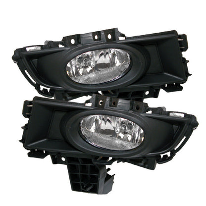 Spyder Mazda 3 07-08 4Dr OEM Fog Lights (Wont Fit Sports/Gt Or Htchback)w/swch Clear