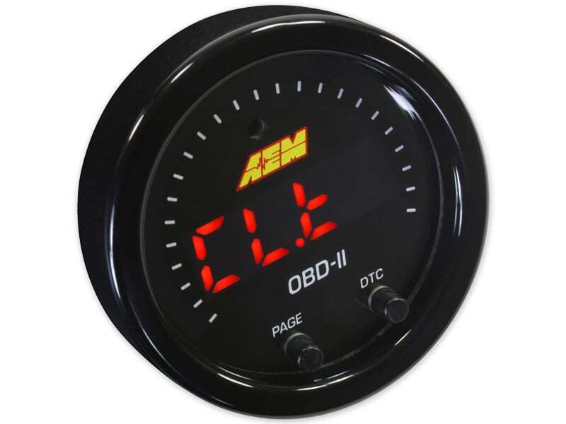 AEM Electronics X-Series Obdii Digital Datastream Gauge Black Bezel & Black Face plate