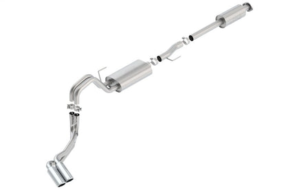 Borla 15-16 Ford F-150 3.5L EcoBoost Ext. Cab Std. Bed Catback Exhaust S-Type Truck Side Exit 140618