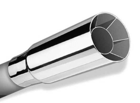 Borla Universal Polished Tip Single Round Intercooled (inlet 2 1/2in. Outlet 2 1/2in)  *NO Returns* 20104