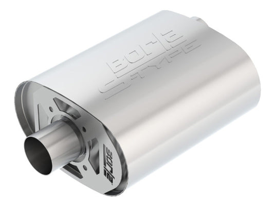 Borla CrateMuffler Ford Coyote 5.0L S-Type 2.5in Offset/Center 12inx6inx10.34in Muffler 400855