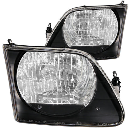 Anzo 1997.5-2003 Ford F-150 Crystal Headlights Black G2