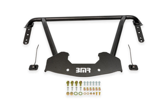 BMR Suspension BMR 64-67 GM A-Body Bolt-On Front Reinforcement Chassis Brace - Black Hammertone CB400H
