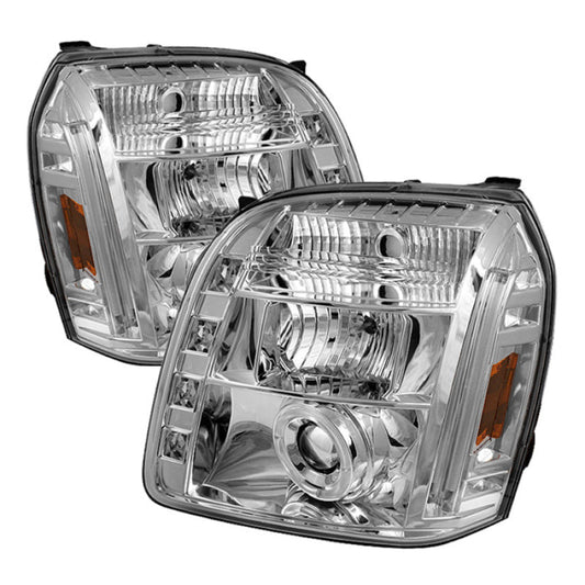 Spyder GMC Yukon 07-14/GMC Yukon XL 07-14 Projector Headlights LED Halo LED Chrome PRO-YD-GY07-HL-C 5029324