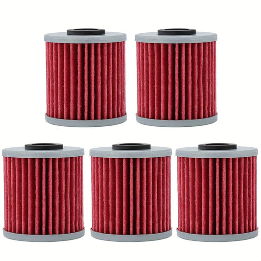 Oil Filter for Kawasaki HF207 KX250F KX450F — Replaces KN-207 (5-Pack)