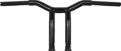 Burly Brand Dominator Raked Bar 10in - Gloss Black B12-6051B