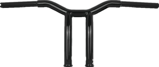 Burly Brand Dominator Raked Bar 10in - Gloss Black B12-6051B