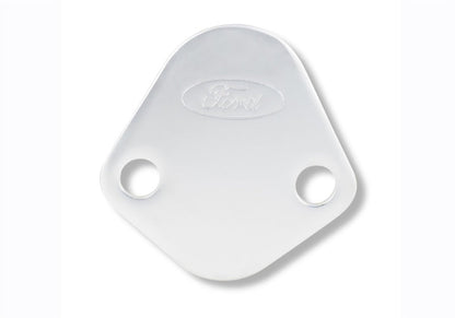 Ford Fuel Pump Block-Off Plate Chrome w/Ford Logo FRD302-290