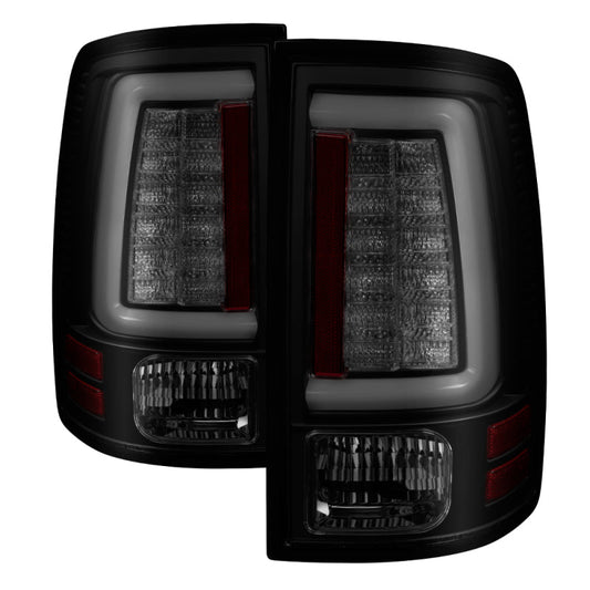 Spyder 09-16 Dodge Ram 1500 Light Bar LED Tail Lights - Black Smoke