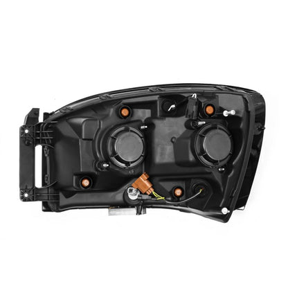 AlphaRex 06-08 Dodge Ram 1500HD NOVA LED ProjHeadlights Plank Style Blk w/Seq