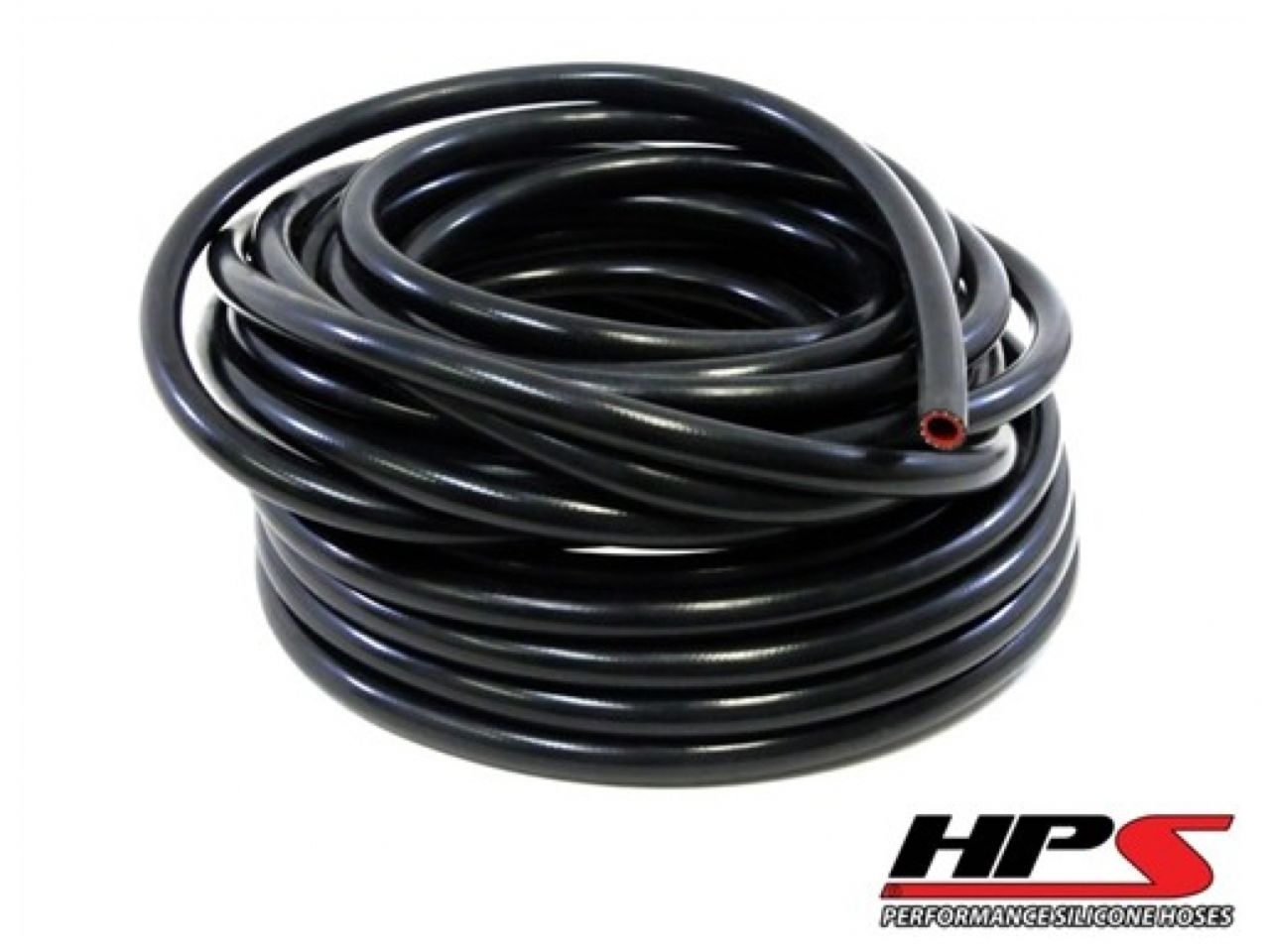 HPS High Temp 1/4"ID(6mm)Reinforced Silicone Heater Hose Black 100 Ft Roll