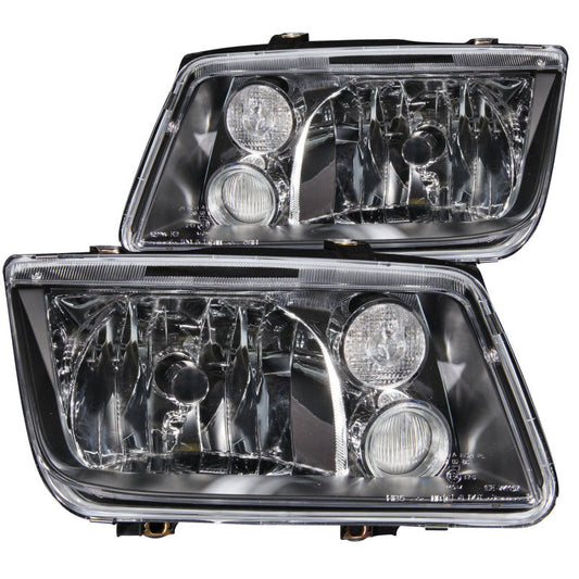 Anzo 1999-2005 Volkswagen Jetta Crystal Headlights Black w/o Bulbs