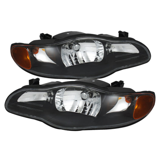 SPYDER Xtune Chevy Monte Carlo 00-05 Crystal Headlights Black HD-JH-CMC00-AM-BK 9023187