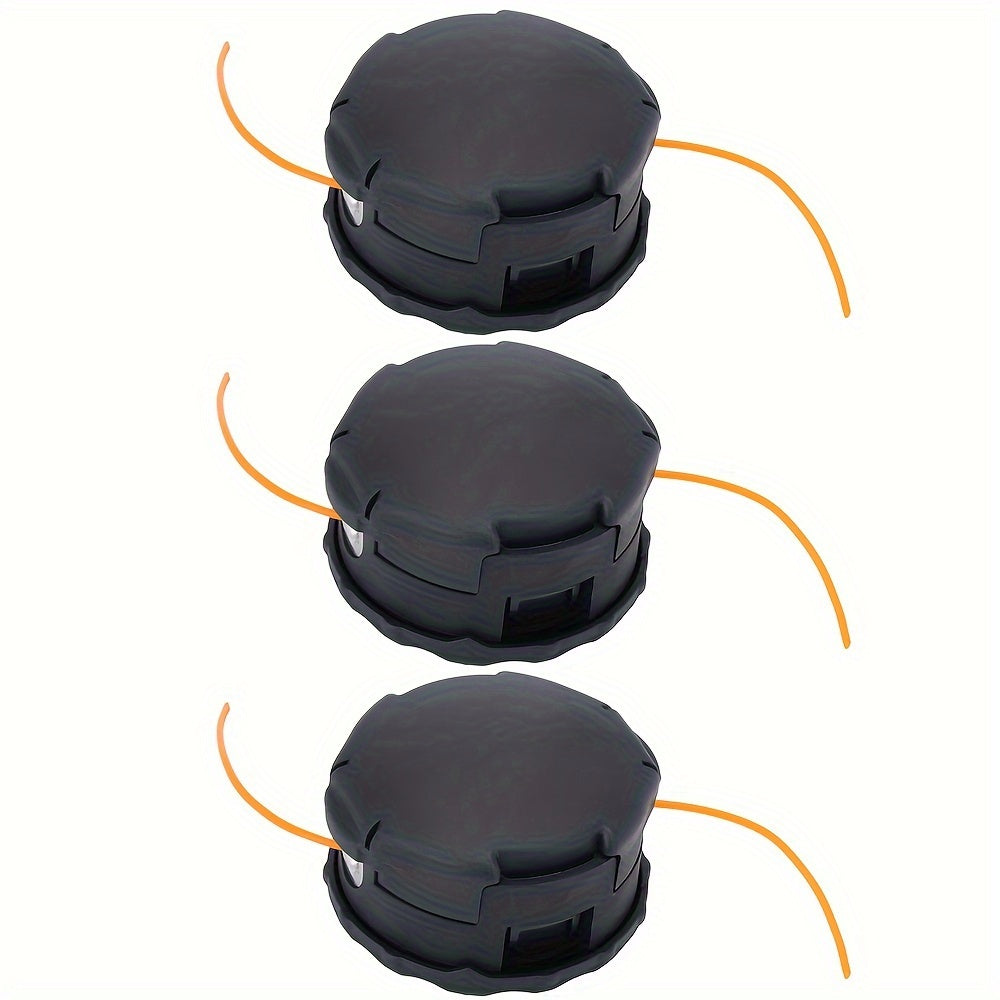 Trimmer Head for Weed Eater String Trimmer — Replaces SRM-225 (3-Pack)