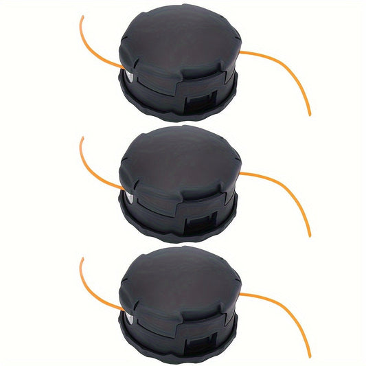 Trimmer Head for Weed Eater String Trimmer — Replaces SRM-225 (3-Pack)
