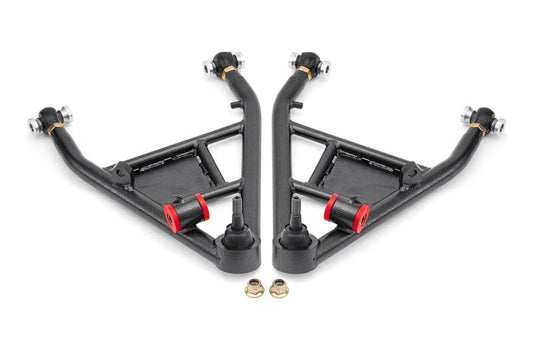 BMR Suspension BMR 14-19 Chevrolet Corvette C7 Rear Lower Control Arms For 15in Conversion Kit - Black Hammertone LCA570H