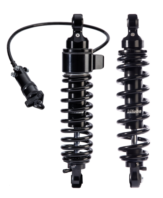 Bitubo Suspension Bitubo WME2 Twinshocks Adjustable: Single Hydraulic Spring Preload, Reb., Length 326mm, Dk Edition HD054WME22V3