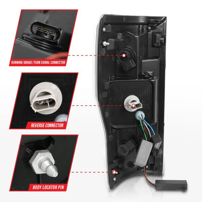 Anzo Ford F-250/350/450/550 Super Duty 17-18 L.E.D Tail Lights Smoke