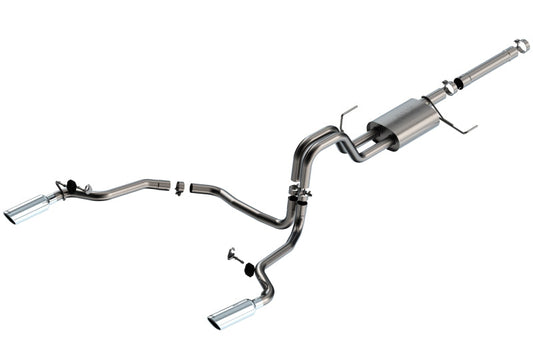 Borla 21-22 Ford F-150 Powerboost 3.5L V6 2WD & 4WD 4DR 3in, 2.25in S-TYPE Catback w/ Chrome Tip 140903