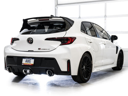 AWE Tuning AWE 23-24 Toyota GR Corolla Track Edition Catback Exhaust - Chrome Silver Tips 3020-52472