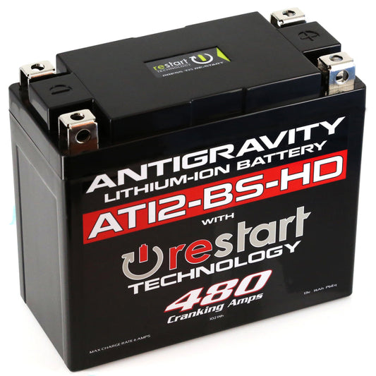 Antigravity Batteries Antigravity YT12-BS High Power Lithium Battery w/Re-Start AG-AT12BS-HD-RS