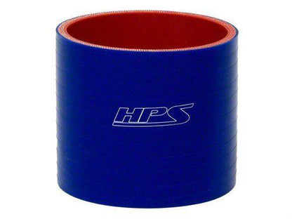 HPS 2-1/8" ID, 3" Length, Silicone Straight Coupler Hose, High Temp 4-ply Reinforced, 54mm ID, Blue