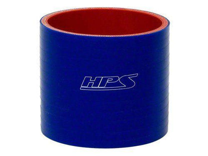 HPS 3-1/8" ID, 4" Length, Silicone Straight Coupler Hose, High Temp 4-ply Reinforced, 80mm ID, Blue
