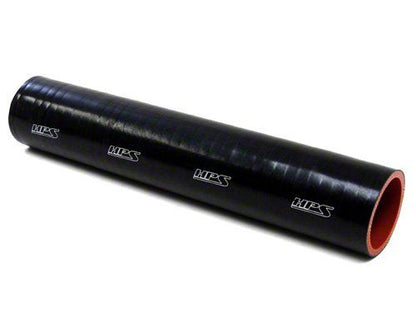HPS 7/8" ID, 1 Foot Length, Silicone Straight Coupler Tube Hose, High Temp 4-ply Reinforced, Black, 22mm ID