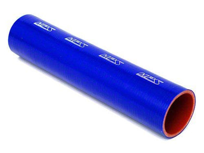 HPS 7/8" ID, 1 Foot Length, Silicone Straight Coupler Tube Hose, High Temp 4-ply Reinforced, Blue, 22mm ID