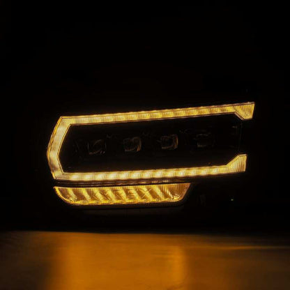 AlphaRex 19-21 Ram 2500 NOVA LED Proj Headlights Plank Style Alpha Blk w/Activ Light/Seq