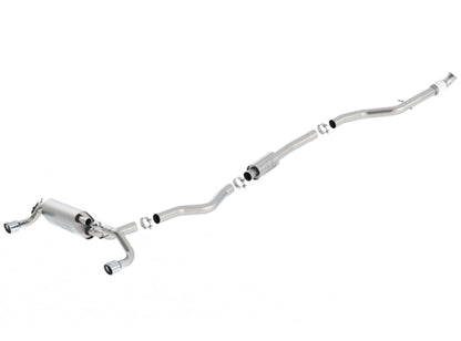Borla 13-16 BMW 335i / 435i Atak Cat back SS 3.0in, 2.25in 3.5in Tip Single Rolled 140580
