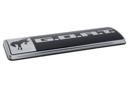 Ford Racing Bronco/Bronco Sport G.O.A.T. Badge - Black/Chrome M-1447-GOAT