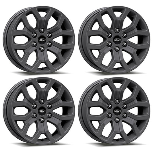 Ford Racing 15-22 F-150 18x7.5in Matte Gray Wheel Kit M-1007K-1875G