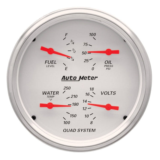 Autometer 5in A/W Quad Gauge Kit ATM1303