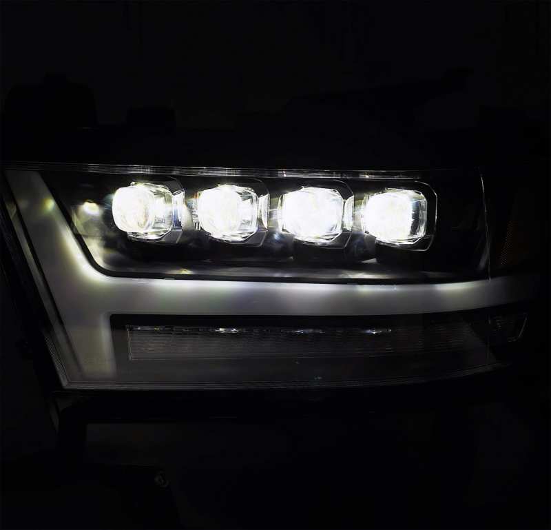 AlphaRex 19-20 Ram 1500HD NOVA LED Proj Headlights Plank Style Chrome w/Activ Light/Seq