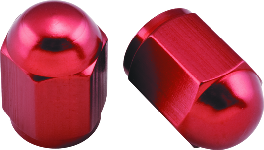 Bike Master BikeMaster Valve Caps Aluminum (6 Pair) - Red 151689
