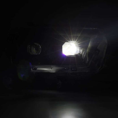 AlphaRex 10-13 Toyota 4Runner LUXX LED Proj Headlights Plank Style Alpha Black w/Seq