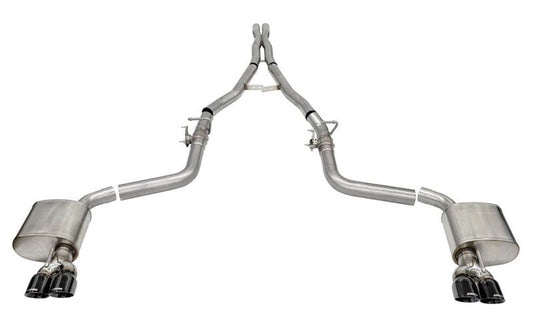 Corsa 19-21 Challenger SRT/Hellcat/Demon/Redeye 2.75in Valved CB DRE w/ Twin 3.5in Pol