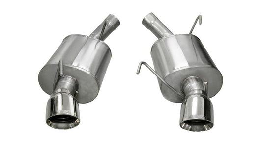 Corsa Performance 05-10 Ford Mustang Shelby GT500 5.4L V8 Polished Sport Axle-Back