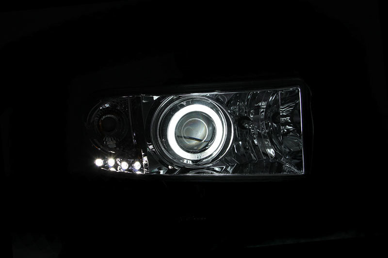 Anzo 1994-2001 Dodge Ram Projector Headlights w/ Halo Chrome — 14H0W