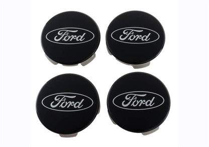 Ford Racing Ford Truck/SUV Black And Chrome Wheel Center Cap Kit M-1096K-BCT