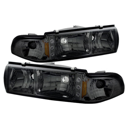 SPYDER Xtune Chevy Caprice 91-96 / Impala 91-96 1Pc LED Crystal Headlights Smoke HD-ON-CCP91-1PC-LED-SM 5031648
