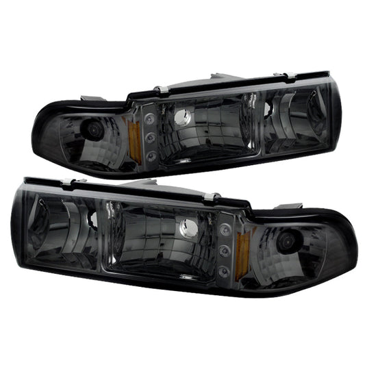 SPYDER Xtune Chevy Caprice 91-96 / Impala 91-96 1Pc LED Crystal Headlights Smoke HD-ON-CCP91-1PC-LED-SM 5031648