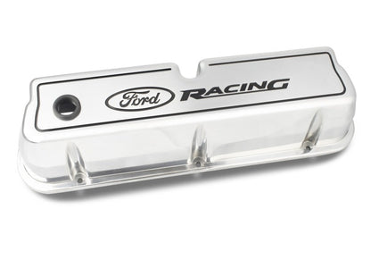 Ford Die Cast Alm Valve Cover Set w/Ford Racing Logo FRD302-001