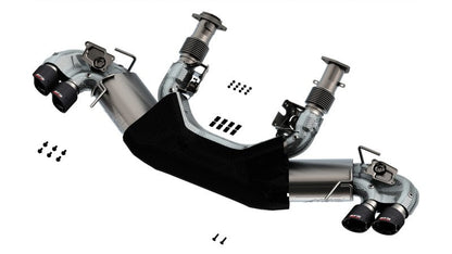 Borla 2020 Chevrolet Corvette C8 6.2L ATAK 3in Exhaust System Dual Round Angle Cut Carbon
