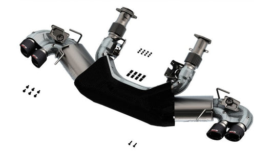 Borla 2020 Chevrolet Corvette C8 6.2L ATAK 3in Exhaust System Dual Round Angle Cut Carbon